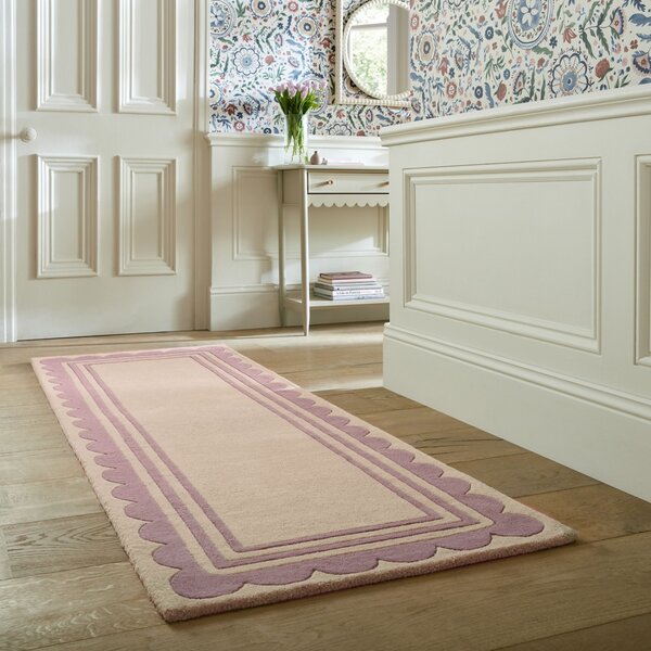 Χαλί Διαδρόμου Lois Scallop Πράσινο 80X230 cm, Flair Rugs