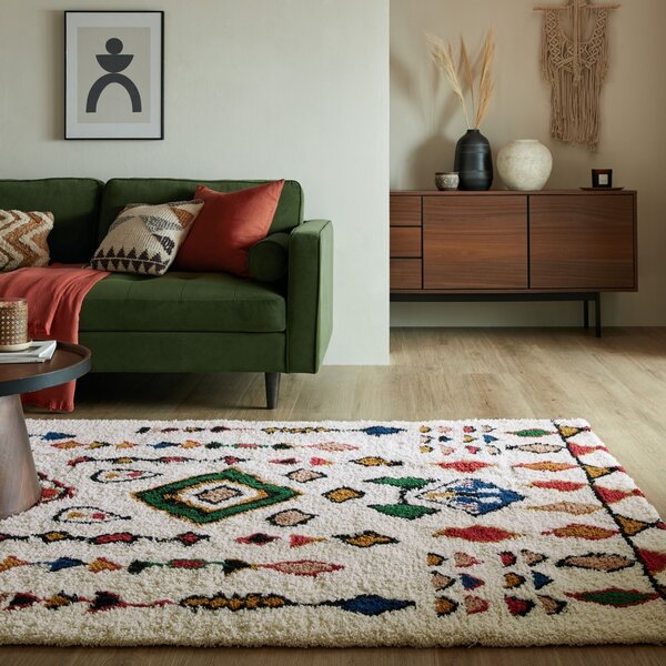 Χαλί Maroc Fes Shaggy Πολύχρωμο 120X170 cm, Flair Rugs