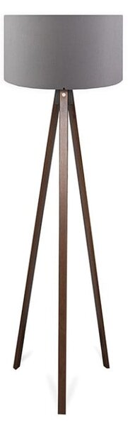 Φωτιστικό Δαπέδου PWL-1059, E27 γκρι καρυδί, 38x140 cm