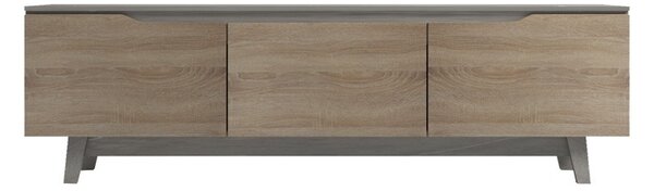 Έπιπλο TV, Pako Word, Kasandra, Ανοιχτό Γκρι Μάρμαρο, 180 x 35 x 48 cm