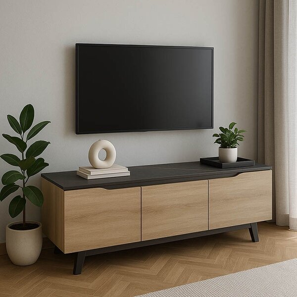 Έπιπλο TV, Pako Word, Kasandra, Καρυδί, 180 x 35 x 48 cm