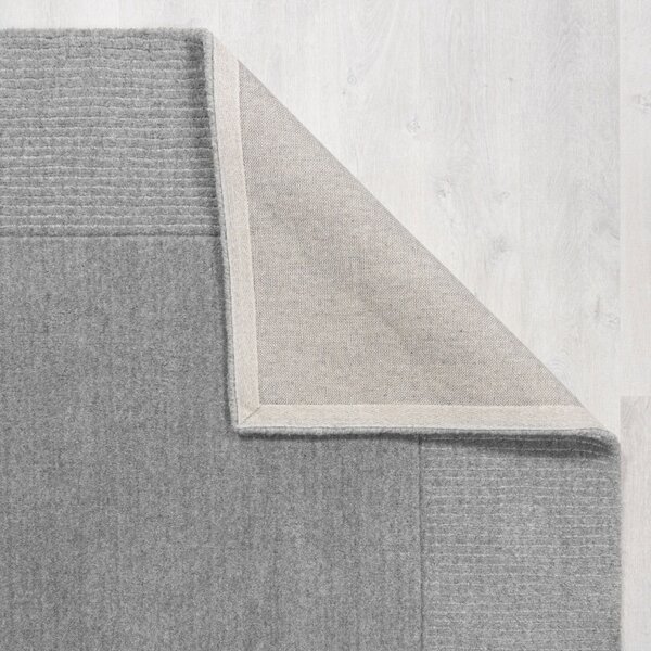 Χαλί Textured Wool Border GREY MARL 160X230 cm, Flair Rugs