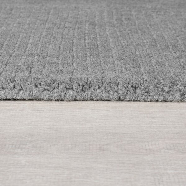Χαλί Textured Wool Border GREY MARL 160X230 cm, Flair Rugs