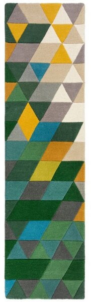 Χαλί Διαδρόμου Prism Πράσινο/Πολύχρωμο 60X230 cm, Flair Rugs