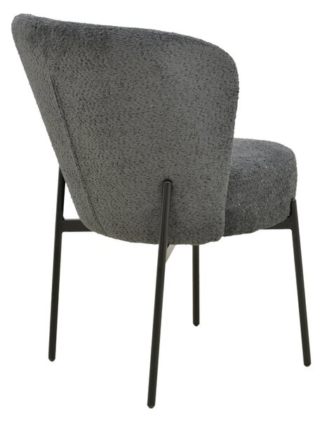 Καρέκλα Houlian, Ανθρακί, 66x46x89 cm