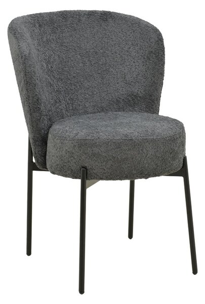 Καρέκλα Houlian, Ανθρακί, 66x46x89 cm
