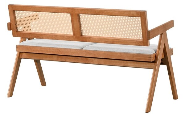 Διθέσιο παγκάκι Winslow, Καρυδί, 60x130x77.5 cm