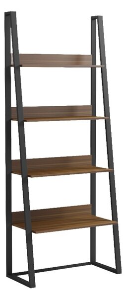 Βιβλιοθήκη Alfa, Καρυδί, 36x75x185 cm