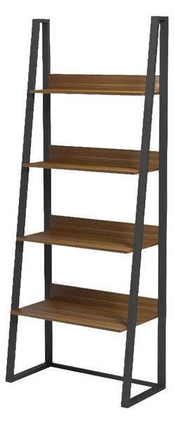 Βιβλιοθήκη Alfa, Καρυδί, 36x75x185 cm
