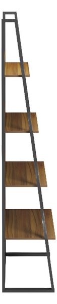Βιβλιοθήκη Alfa, Καρυδί, 36x75x185 cm