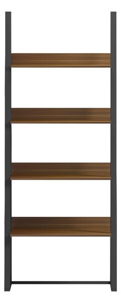 Βιβλιοθήκη Alfa, Καρυδί, 36x75x185 cm