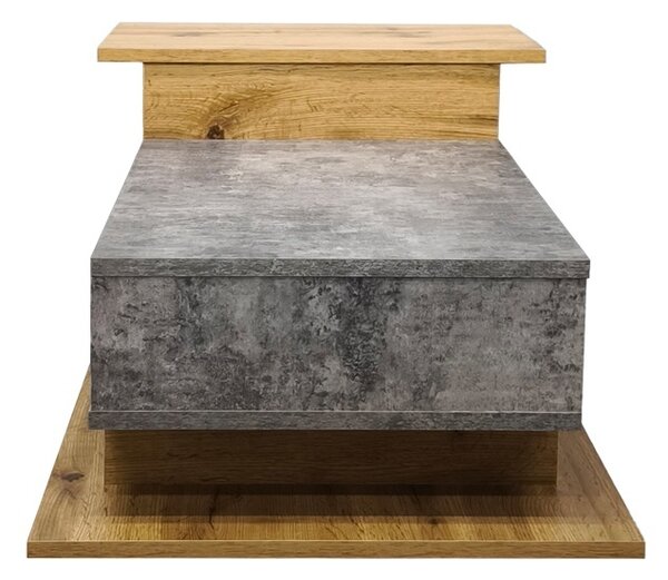 Τραπεζάκι σαλονιού Nuvele, Γκρι, 50x90x35 cm