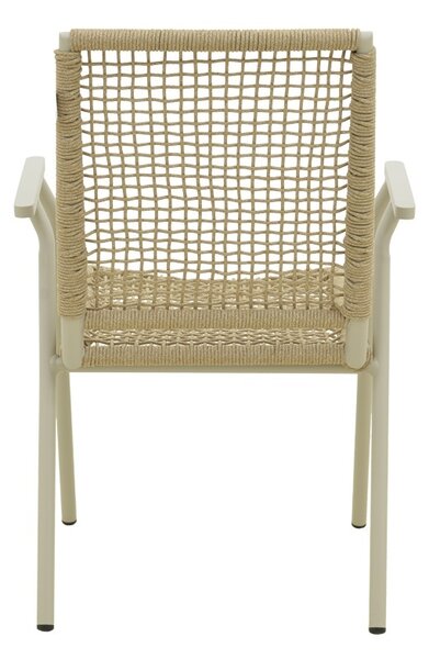 Στοιβαζόμενη καρέκλα Weave, Φυσικό, 63x57x86 cm
