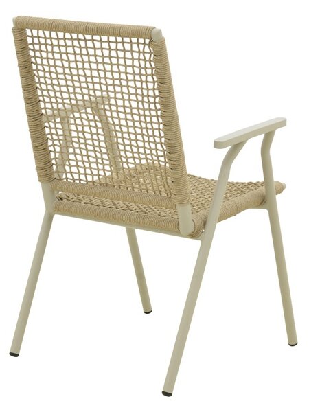 Στοιβαζόμενη καρέκλα Weave, Φυσικό, 63x57x86 cm