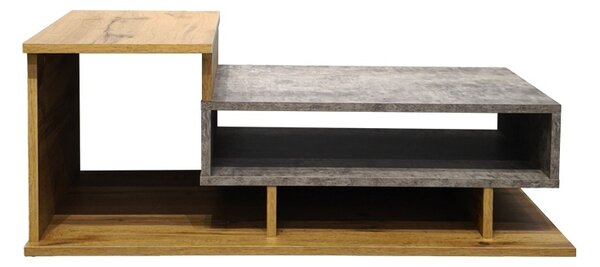 Τραπεζάκι σαλονιού Nuvele, Γκρι, 50x90x35 cm
