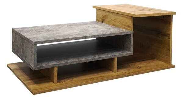 Τραπεζάκι σαλονιού Nuvele, Γκρι, 50x90x35 cm