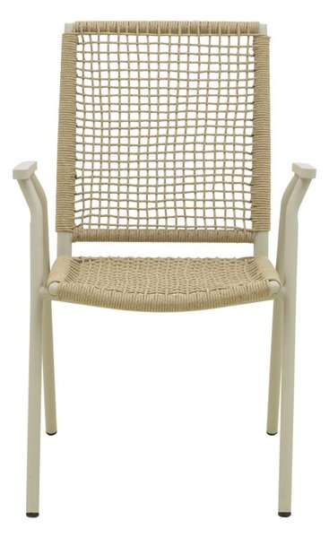 Στοιβαζόμενη καρέκλα Weave, Φυσικό, 63x57x86 cm