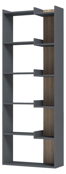 Βιβλιοθήκη Corpus, Ανθρακί, 22x62x162 cm