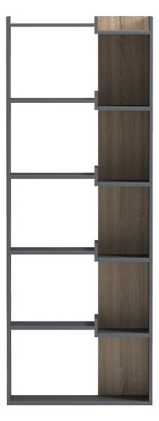 Βιβλιοθήκη Corpus, Ανθρακί, 22x62x162 cm