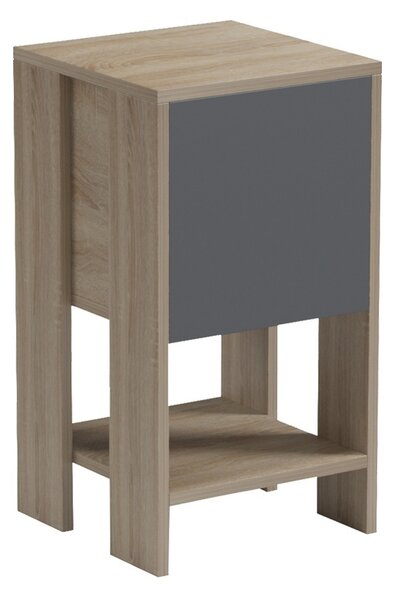 Κομοδίνο Reppo, Sonoma, 30x30x55 cm