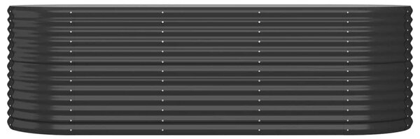 VidaXL Ζαρντινιέρα Ανθρακί 224x80x68 εκ Ατσάλι με Ηλεκτρ. Βαφή Πούδρας