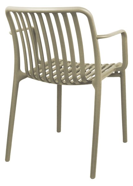 Καρέκλα κήπου Zoi, Cappuccino, 57.5x54x79 cm