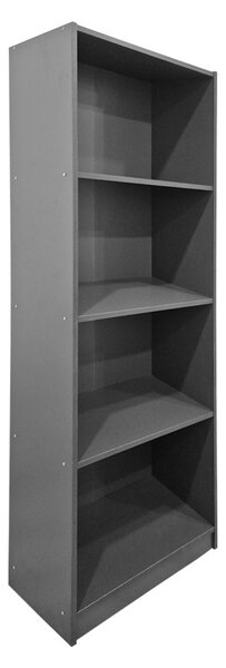 Βιβλιοθήκη Kendy, Ανθρακί, 30x60x167 cm