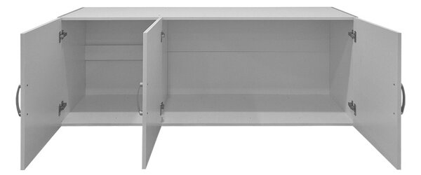 Ντουλάπα Alvia με 3 πόρτες, Λευκή, 51x150x60 cm