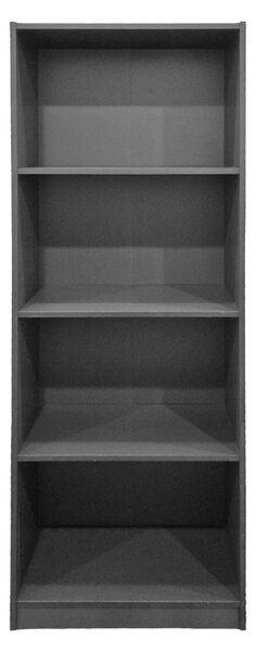 Βιβλιοθήκη Kendy, Ανθρακί, 30x60x167 cm