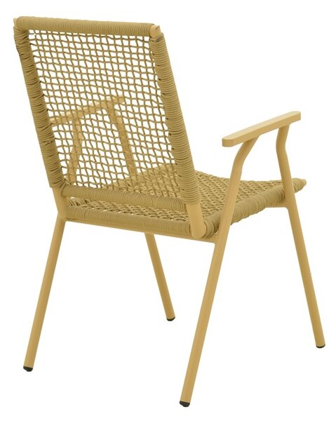Στοιβαζόμενη καρέκλα Weave, Μπεζ, 63x57x86 cm