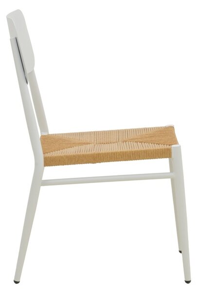 Στοιβαζόμενη καρέκλα Giardino, Λευκή, 56x45x82 cm