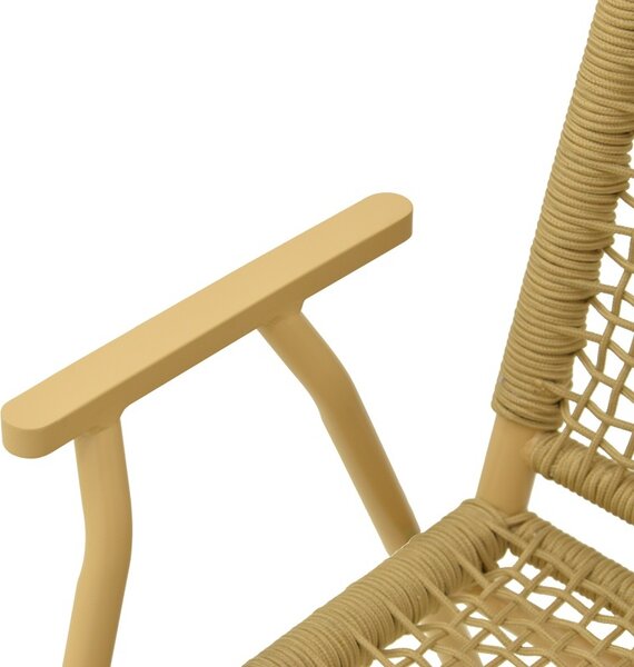 Στοιβαζόμενη καρέκλα Weave, Μπεζ, 63x57x86 cm