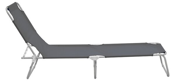 Ξαπλώστρα Pasein, Ανθρακί, 185x55x24 cm
