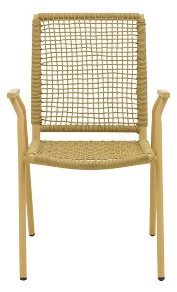 Στοιβαζόμενη καρέκλα Weave, Μπεζ, 63x57x86 cm