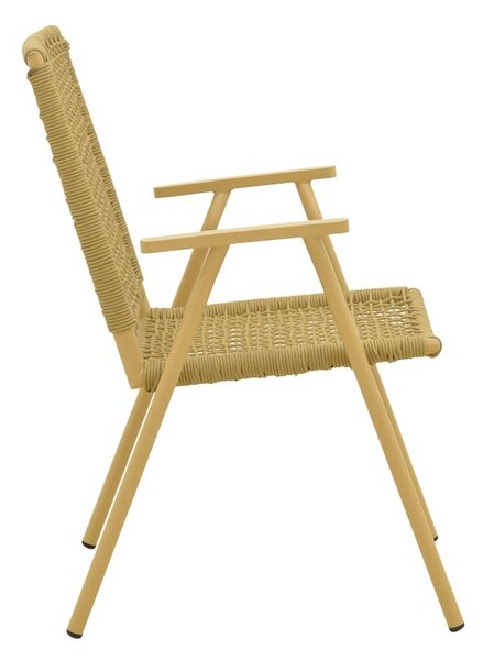 Στοιβαζόμενη καρέκλα Weave, Μπεζ, 63x57x86 cm