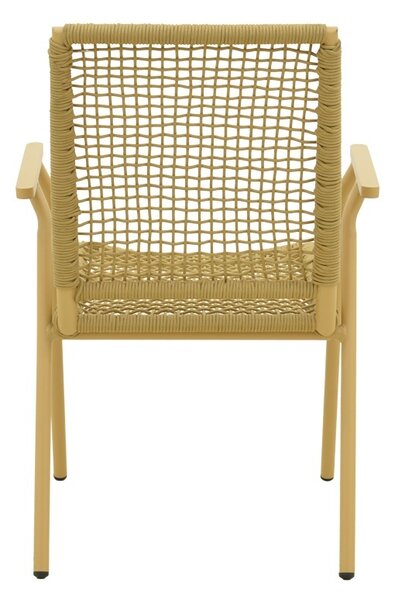 Στοιβαζόμενη καρέκλα Weave, Μπεζ, 63x57x86 cm