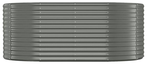 VidaXL Ζαρντινιέρα Γκρι 175x100x68 εκ. Ατσάλι με Ηλεκτρ. Βαφή Πούδρας