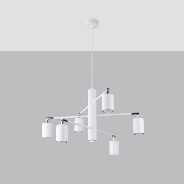 Πολυέλαιος Lemmi, Λευκός, 77x77x125 cm