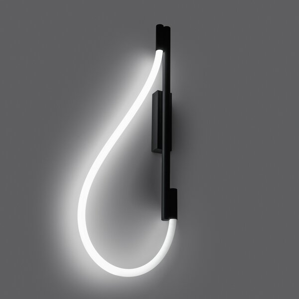 Φωτιστικό τοίχου LED Galakse, Μαύρο, 2700-6500K, 36x7.5x90 cm
