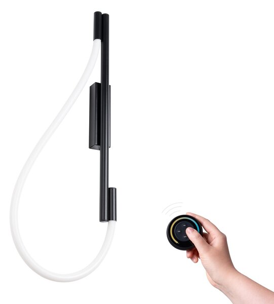 Φωτιστικό τοίχου LED Galakse, Μαύρο, 2700-6500K, 36x7.5x90 cm
