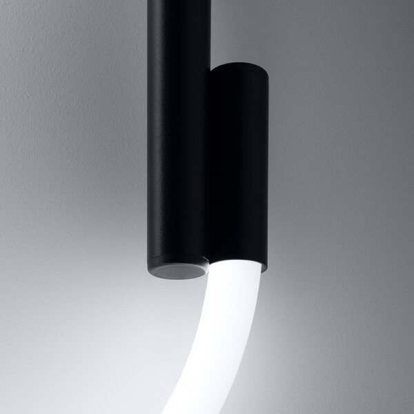 Φωτιστικό τοίχου LED Galakse, Μαύρο, 2700-6500K, 36x7.5x90 cm