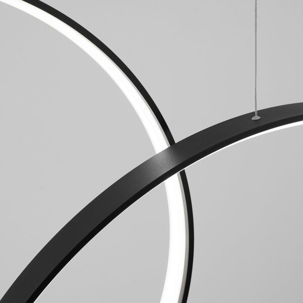 Κρεμαστό φωτιστικό LED Rio 3, Μαύρο, 4000K, 160x20x200 cm