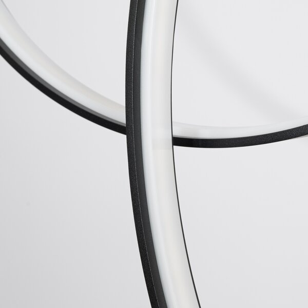 Κρεμαστό φωτιστικό LED Rio 3, Μαύρο, 4000K, 160x20x200 cm