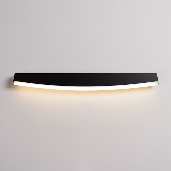 Φωτιστικό τοίχου LED Jorun, Μαύρο, 3000K, 60x5.5x7 cm