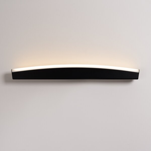 Φωτιστικό τοίχου LED Jorun, Μαύρο, 3000K, 60x5.5x7 cm