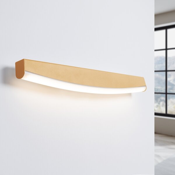 Φωτιστικό τοίχου LED Jorun, Χρυσό, 4000K, 60x5.5x7 cm