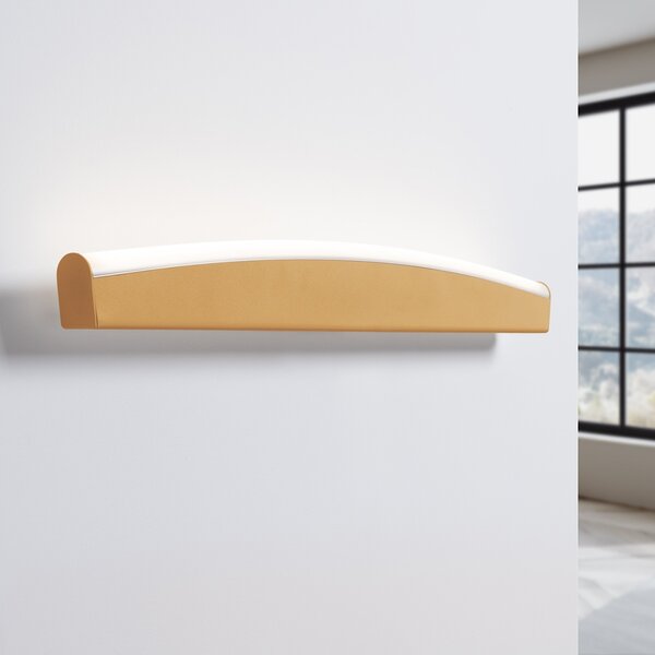 Φωτιστικό τοίχου LED Jorun, Χρυσό, 4000K, 60x5.5x7 cm