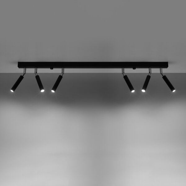 Πλαφονιέρα Eyetech, Μαύρη, 100x3x20 cm