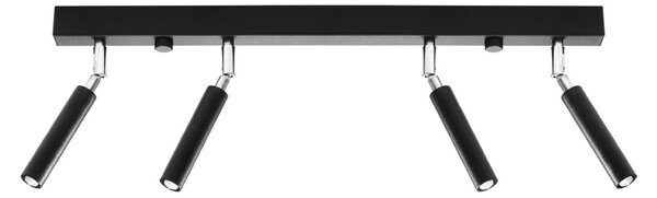 Πλαφονιέρα Eyetech, Μαύρη, 60x3x20 cm