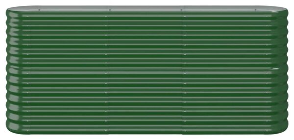 VidaXL Ζαρντινιέρα Πράσινη 152x40x68 εκ Ατσάλι με Ηλεκτρ. Βαφή Πούδρας